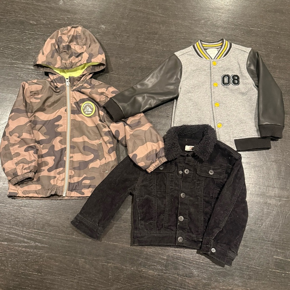 2T toddler 3 piece jacket bundle size - 24M or 2T